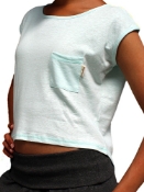 Picture of Hemp Ladies Short Sleeved Cropped T-shirt
