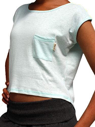 Picture of Hemp Ladies Short Sleeved Cropped T-shirt