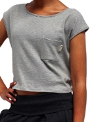 Picture of Hemp Ladies Short Sleeved Cropped T-shirt