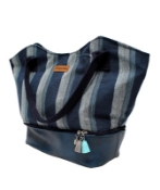 Picture of Hemp Kikoi Zipper Two Tone Bag