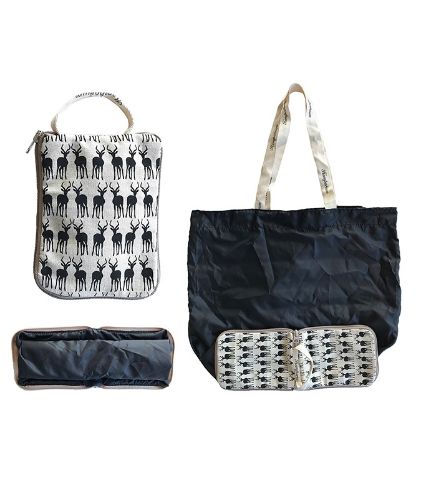 Picture of Hemp and Recycled Plastic Promo Compact Shopping Bag