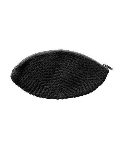 	Hemp Twine Moon purse Medium Black