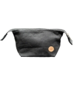Hemp Mini Toiletry Bag Black