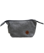 Hemp Mini Toiletry Bag Grey
