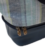 Picture of Hemp Kikoi Zipper Two Tone Bag